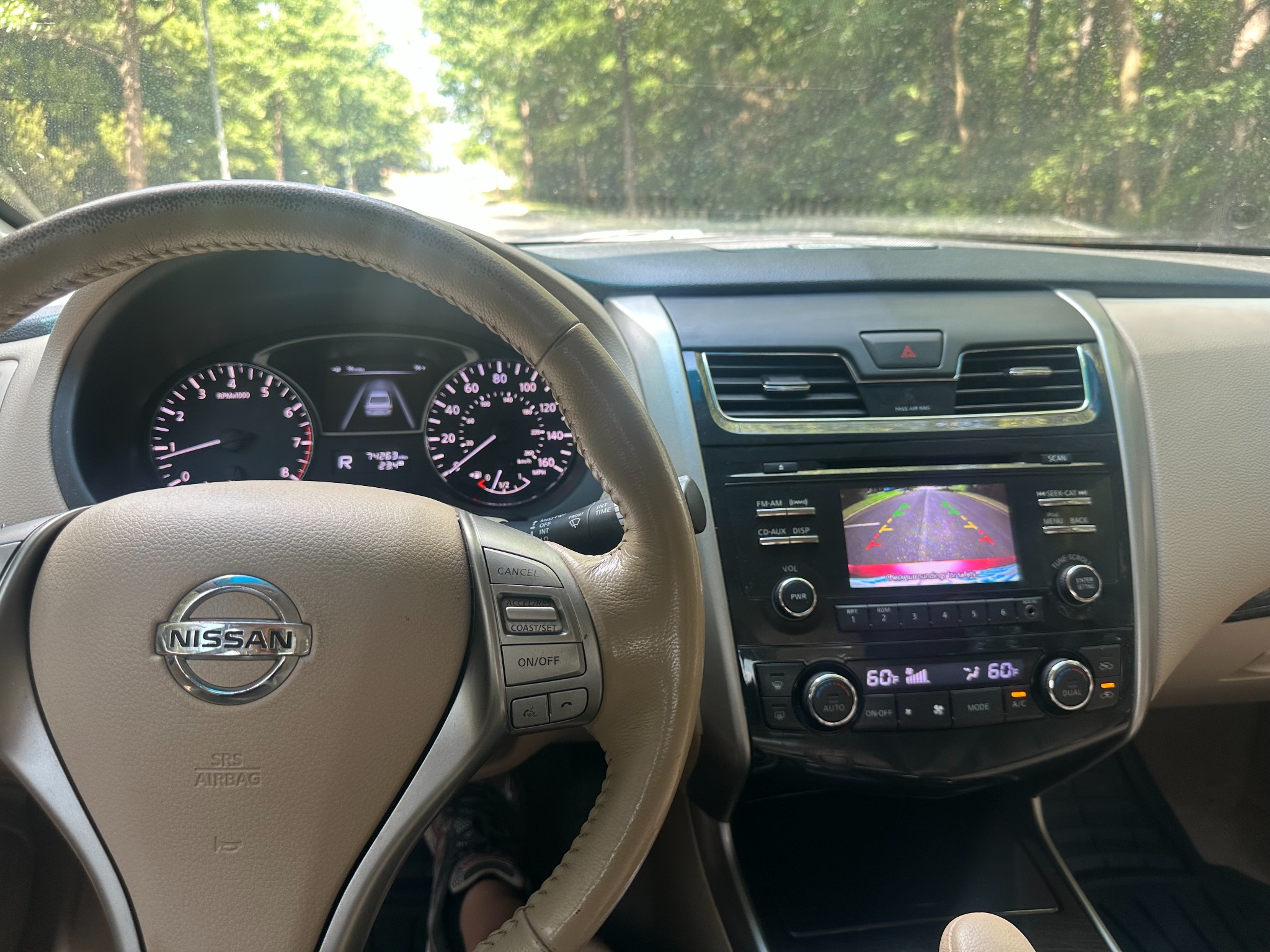 Dashboard and backup camera